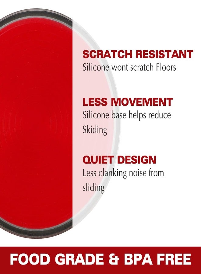 Basil Stainless Steel Heavy Dish Anti Skid Food, Water Feeding Bowls & Silicon Bottom (Size- Small(500ml)) for Dogs, Cats Pets - Image 3